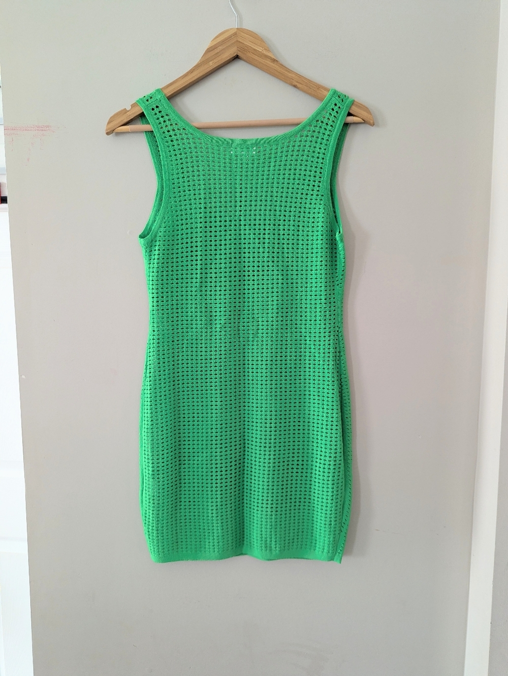 Superdown Revolve Green Talulah Knit Mini Dress NWT Large Swim Coverup - Picture 3 of 6
